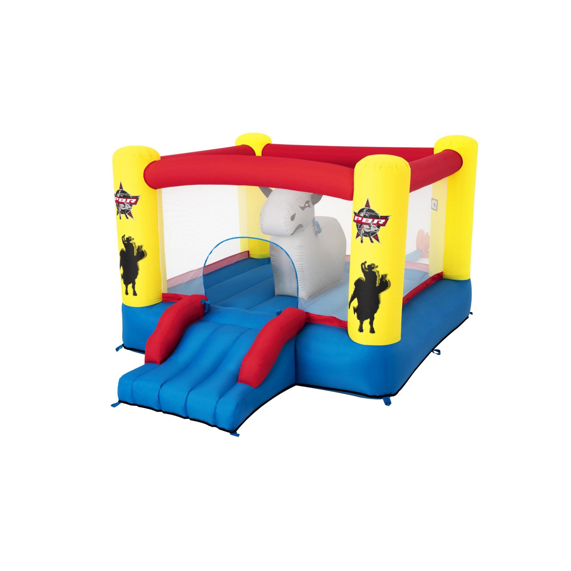 Bestway Brave the Bull Kids Inflatable Bouncer House and Slide (Open Box) - VMInnovations