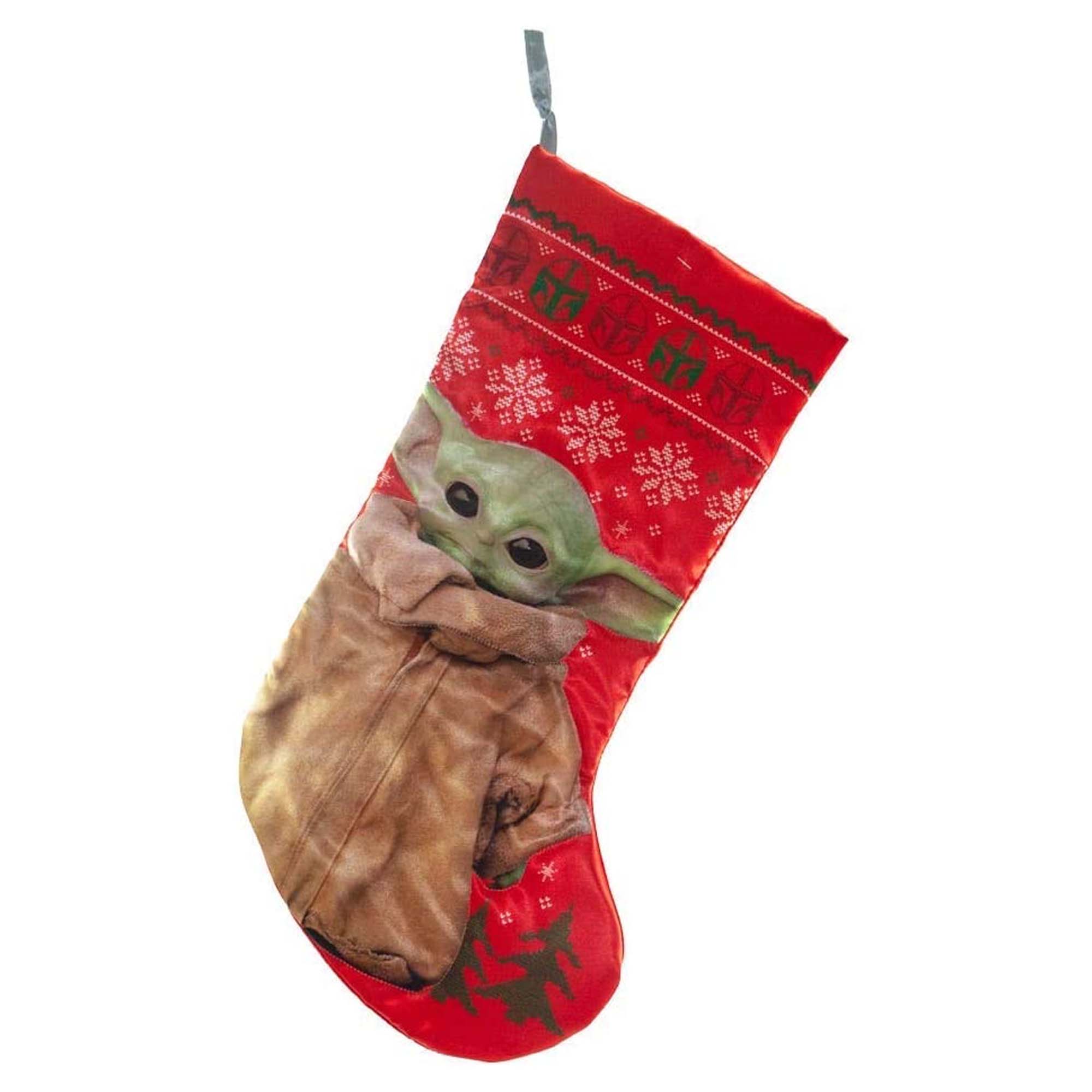 Kurt Adler SW7206 Star Wars Mandalorian Baby Yoda Christmas Holiday Stocking
