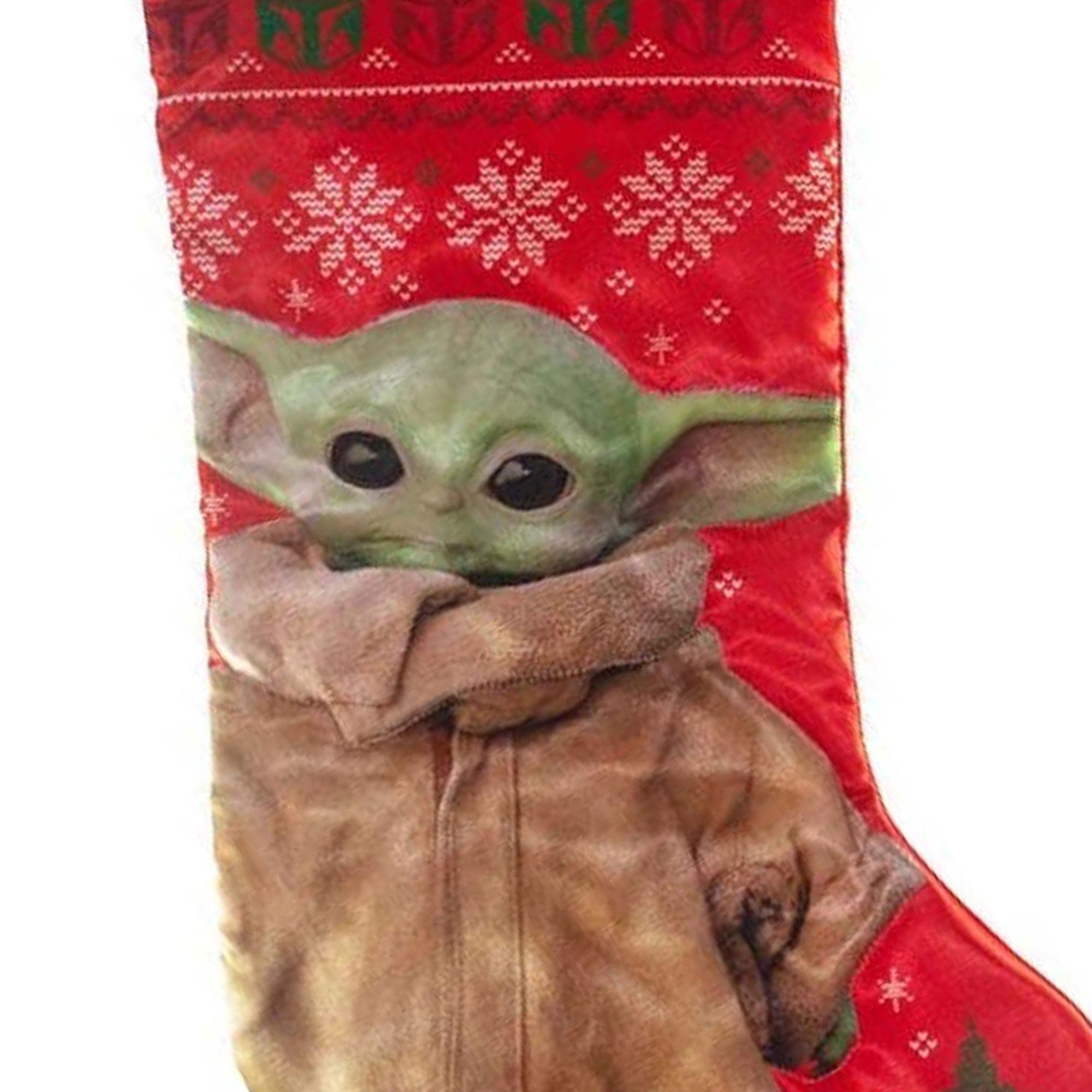 Kurt Adler SW7206 Star Wars Mandalorian Baby Yoda Christmas Holiday Stocking