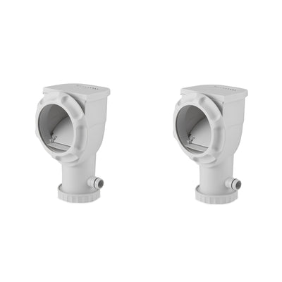 Summer Waves 330 Gallon SkimmerPlus Filter Pump for Above Ground Pools (2 Pack)