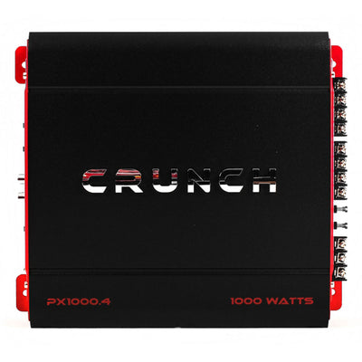 Crunch 4 Channel 1000W A/B Class Stereo Amplifier (2 Pack) & Wiring Kit - VMInnovations