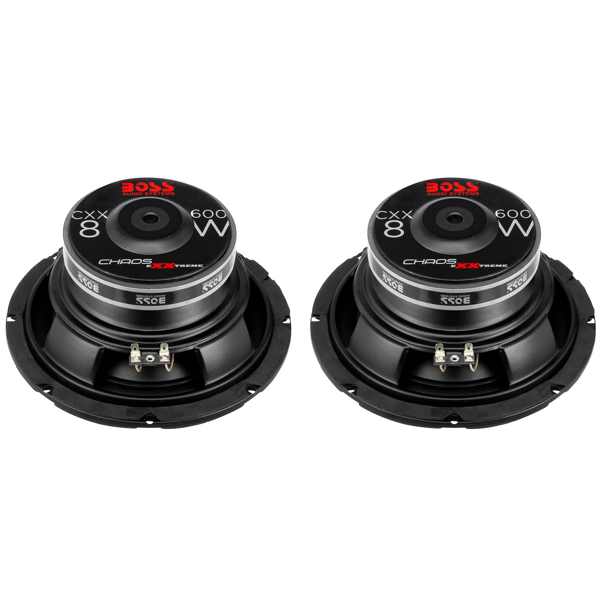 BOSS Audio Systems 600-Watt 8-Inch Car Subwoofer Audio Speaker, Single (2 Pack)