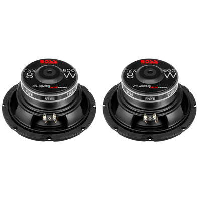 BOSS Audio Systems 600-Watt 8-Inch Car Subwoofer Audio Speaker, Single (2 Pack)
