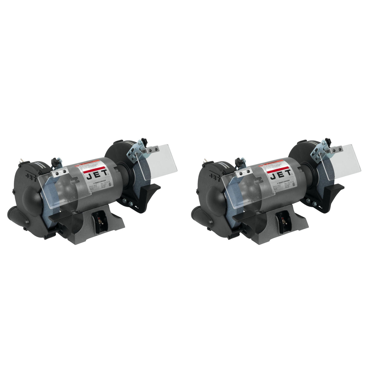 JET JBG-8A 8" Stationary Workshop Table Top Bench Grinder (W/Out Stand) (2 Pack)