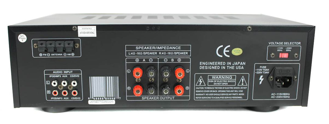 PYLE PRO PT260A 200W Home Digital AM FM Stereo Receiver Theater Audio(For Parts) - VMInnovations
