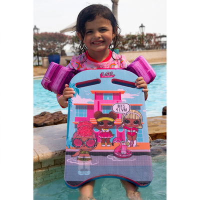 Floatation iQ Swimming Pool Training Foam Exercise Kickboard, BFFS Graphic Print