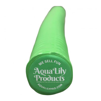 Aqua Lily Pad 15' Bullfrog Floating Foam Island w/ Foam Pool Noodle Float, Green