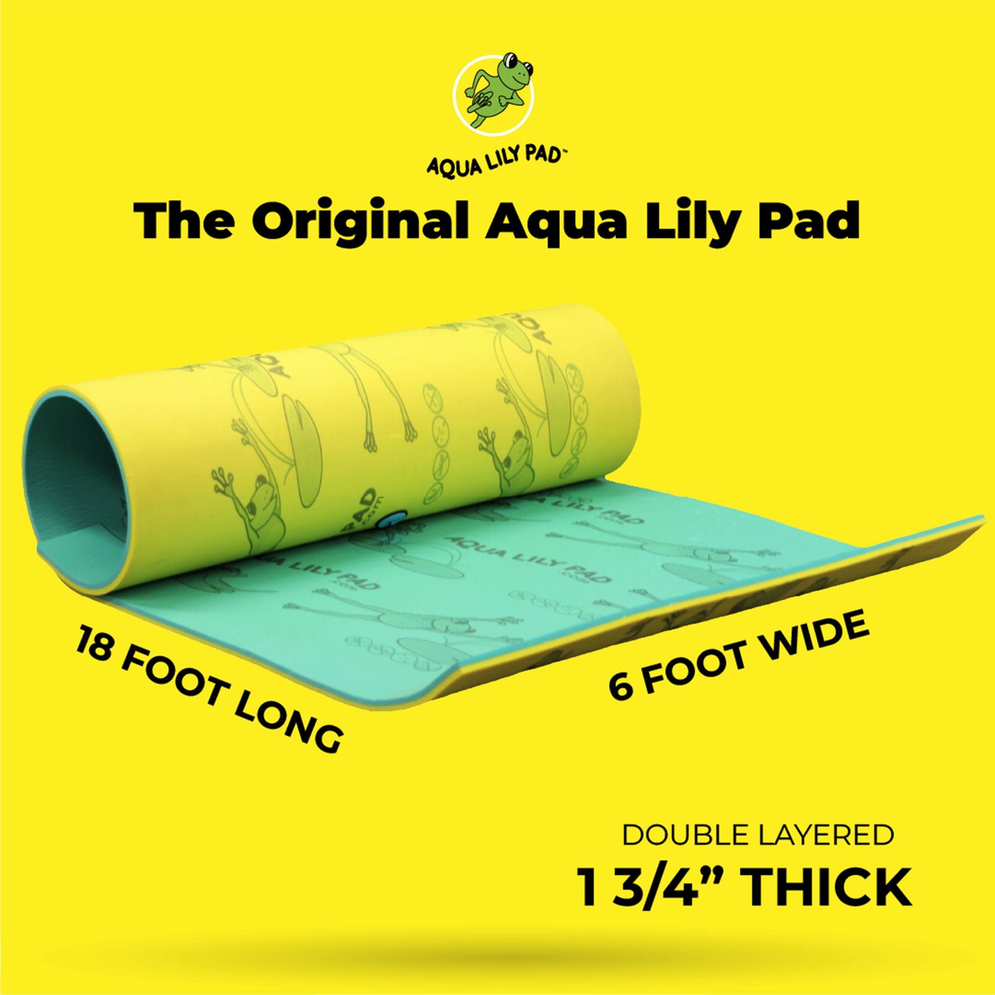 Aqua Lily Pad Water Mat Playground Float Pad & Buoyant Vinyl Foam Pool Noodle - VMInnovations