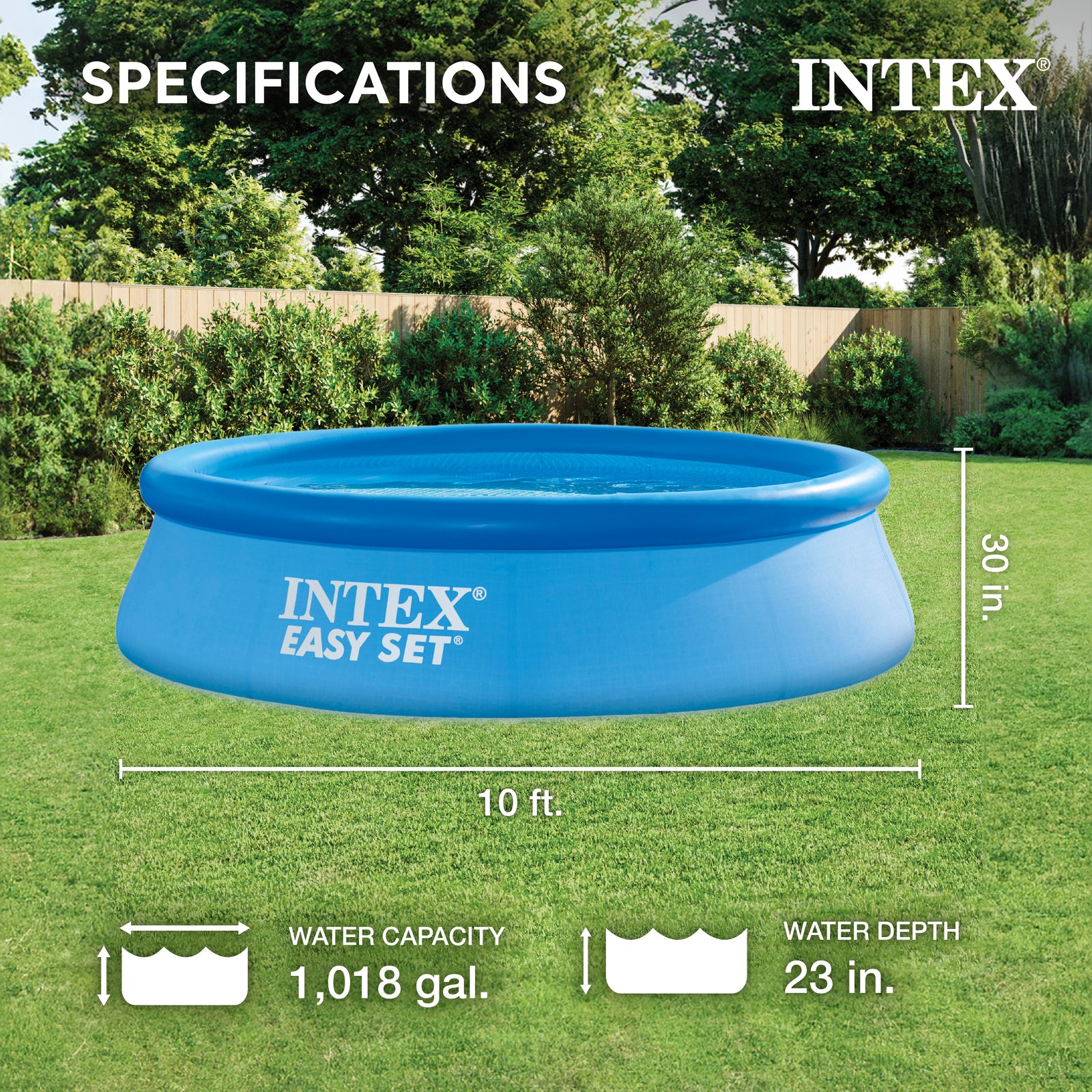 Intex 10' x 30" Easy Set Above Ground Inflatable Pool, Filter & Pump(For Parts) - VMInnovations