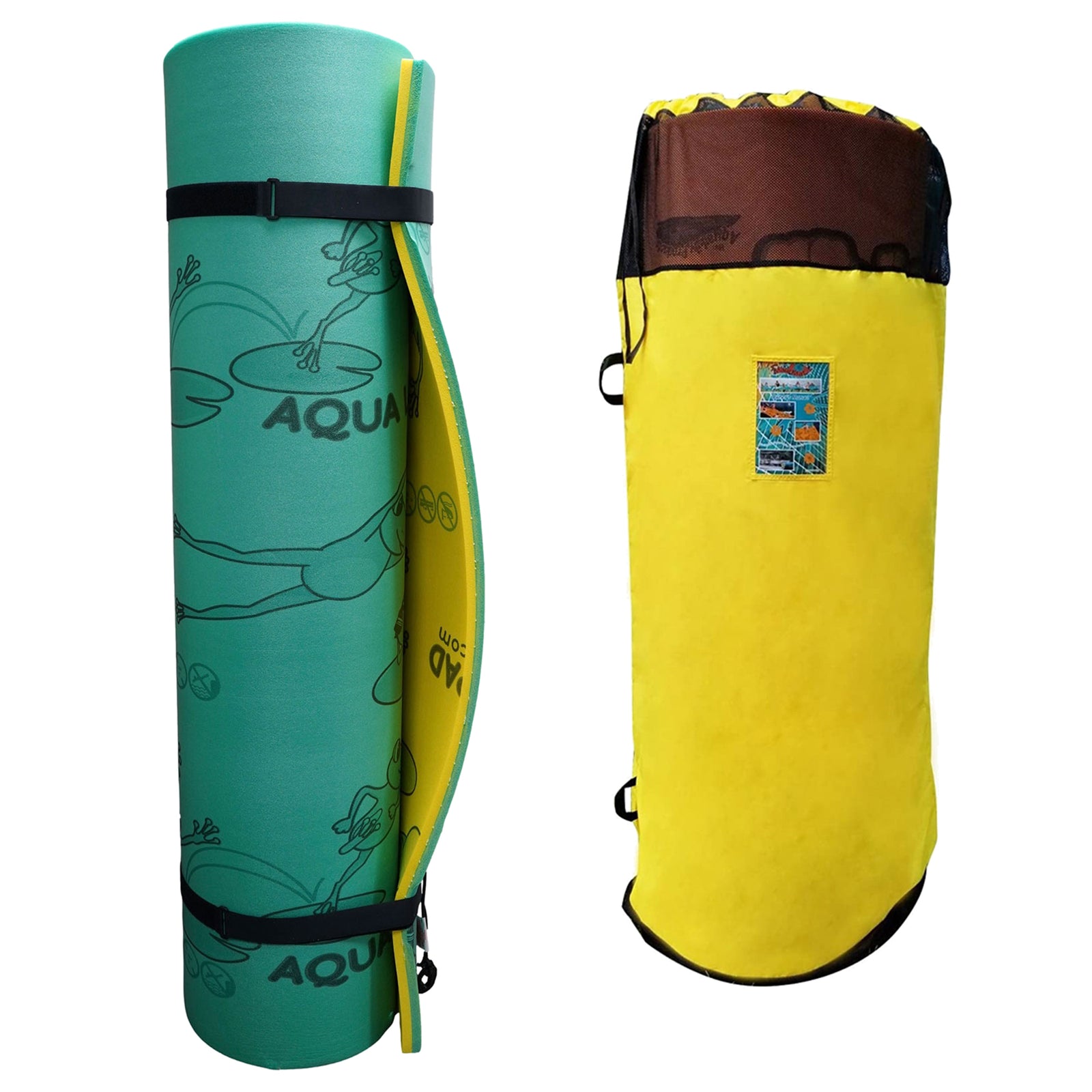 Aqua Lily Pad Water Mat Playground Floating Foam Pad Bundle w/ Nylon Storage Bag - VMInnovations