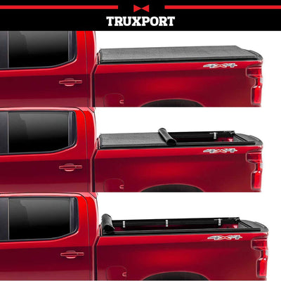 Truxedo TruXport Roll Up Tonneau Truck Bed Cover Kit For 2019 Ford Ranger, Black