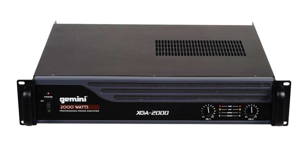 NEW! GEMINI XGA-2000 2000 Watt 2 CH Power Amplifier Professional DJ Stereo Amp