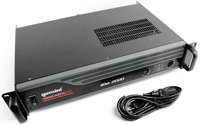 NEW! GEMINI XGA-2000 2000 Watt 2 CH Power Amplifier Professional DJ Stereo Amp