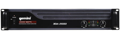 NEW! GEMINI XGA-2000 2000 Watt 2 CH Power Amplifier Professional DJ Stereo Amp