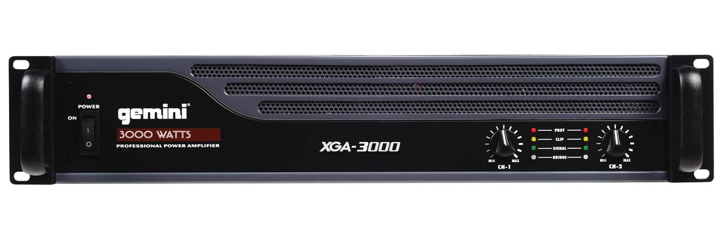 GEMINI XGA-3000 3000W Power Amplifier DJ Stereo Amp