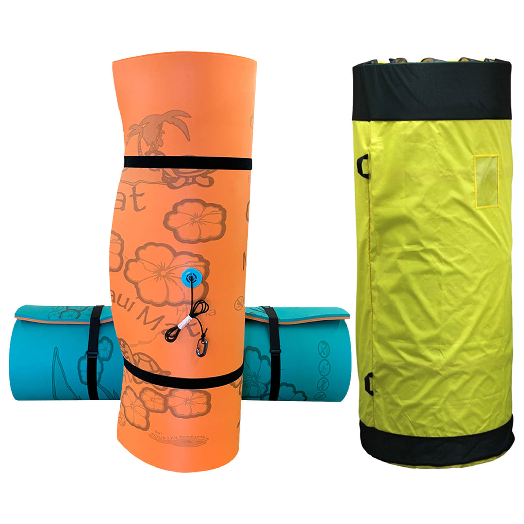 Aqua Lily Pad 20 Ft Maui Water Playground Floating Foam Island Mat & Storage Bag - VMInnovations