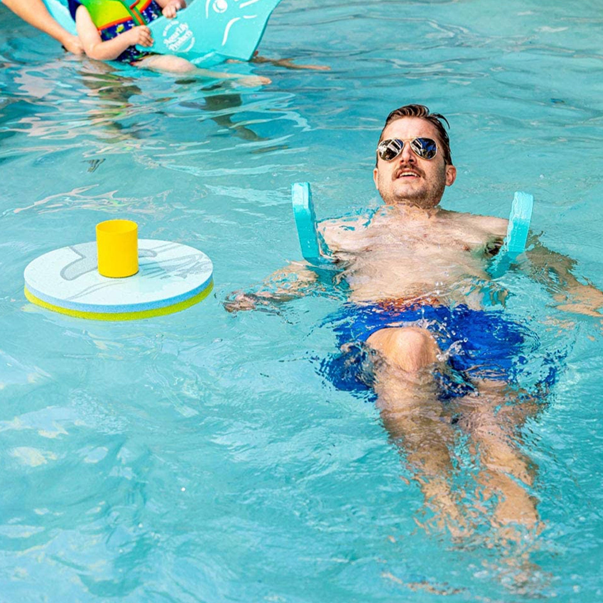 Aqua Lily Pad 20' Maui Island with Bluetooth Speaker & Beverage Holder (2 Pack)