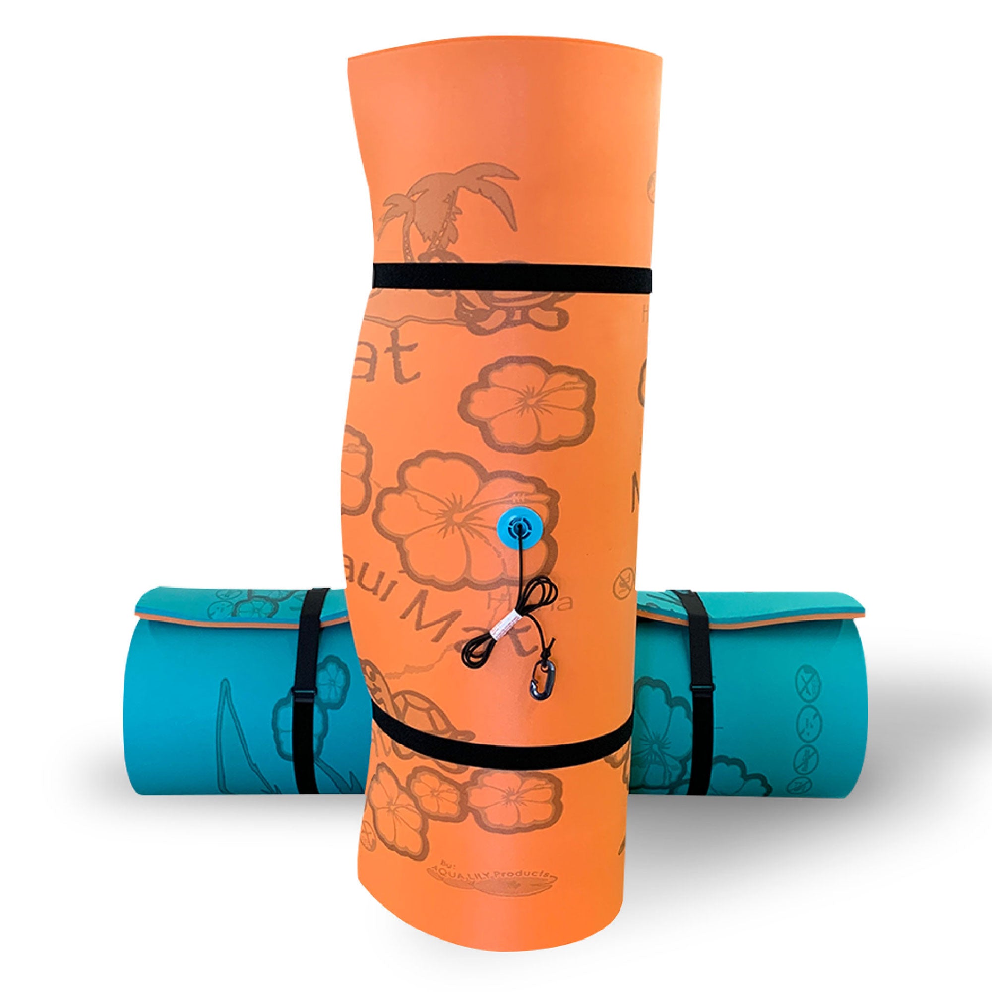 Aqua Lily Pad 20' Maui Floating Island w/ Floating Waterproof Bluetooth Speaker - VMInnovations
