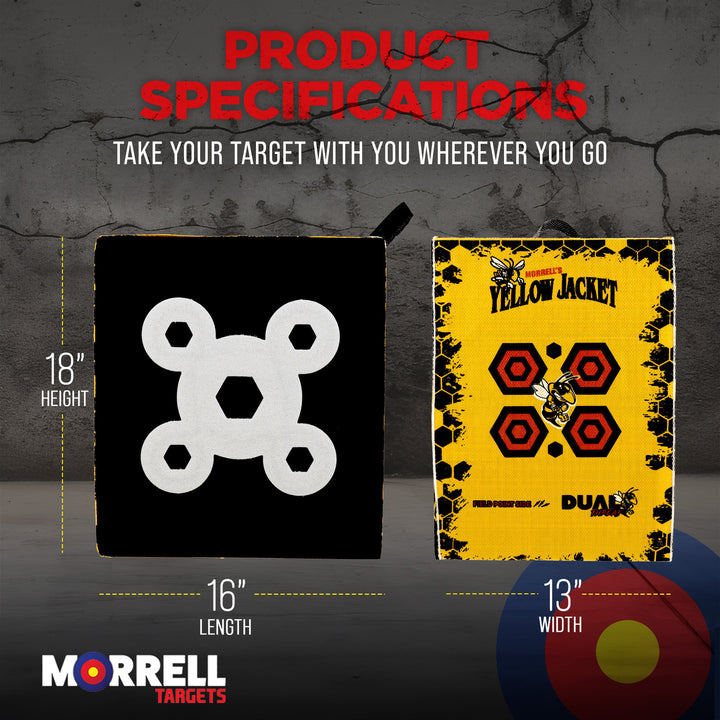 Morrell Yellow Jacket Dual Threat 380 FPS Foam Archery Target Block for All Bows