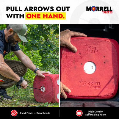 Morrell Targets High Roller 6 Sided 21 Combo Archery Target, 13x13x13", (Used)