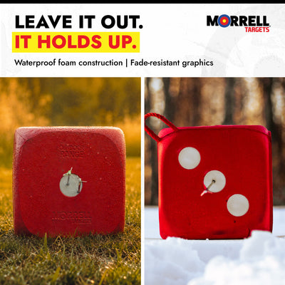 Morrell Targets High Roller 6 Sided 21 Combo Archery Target, 13x13x13", (Used)