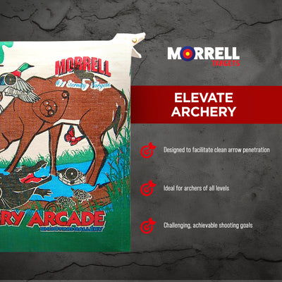 Morrell Youth 18 Pound Arcade Field Point Archery Bag Target for 30 Pound Bows - VMInnovations