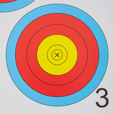 Morrell Targets Archery NFAA Official 3 Spot Paper Target Face, 100 Ct(Open Box)