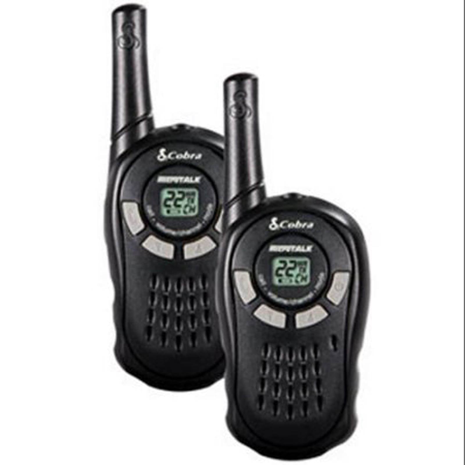 NEW! PAIR COBRA CXT125 MicroTalk 16 Mile 22 Channel Walkie Talkie 2-Way Radios