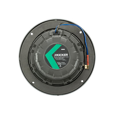 Kicker KM 6.5" Marine Marvel UV Treated Speakers, Black/White Grilles (2 Pair)