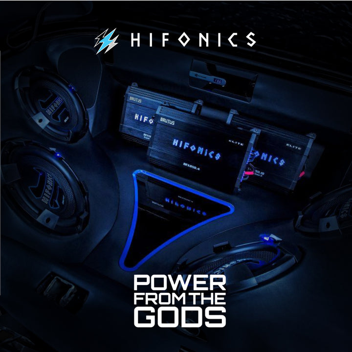 Hifonics HFXR 2/4 Ch 2/3 Way Active Crossover w/Bass Remote 8.5 Volt Line Driver