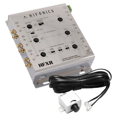 Hifonics HFXR 2/4 Ch 2/3 Way Active Crossover w/Bass Remote 8.5 Volt Line Driver - VMInnovations