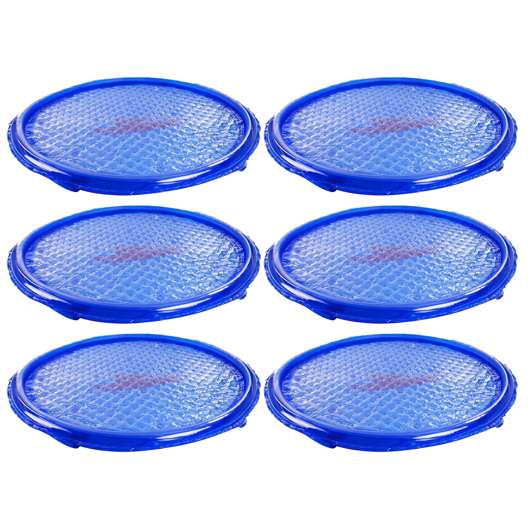 Solar Sun Rings UV Resistant Pool Spa Heater Circular Solar Cover, Blue (6 Pack) - VMInnovations