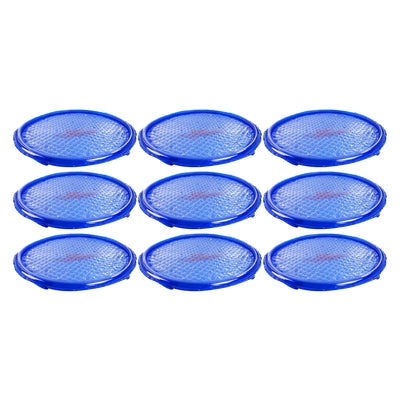 Solar Sun Rings UV Resistant Pool Spa Heater Circular Solar Cover, Blue (9 Pack)