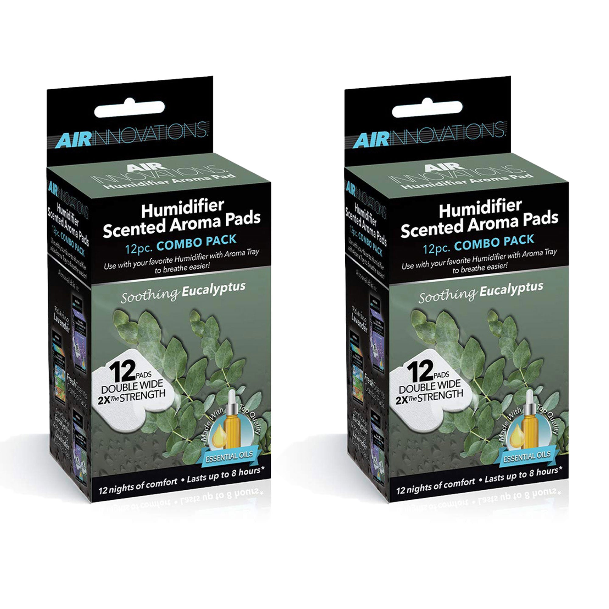 Air Innovations 24 Pack Essential Oil Humidifier Aromatherapy Refill, Eucalyptus - VMInnovations