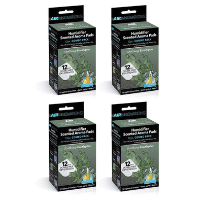 Air Innovations 48 Pack Essential Oil Humidifier Aromatherapy Refill, Eucalyptus