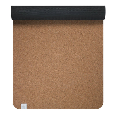 Gaiam 68 Inch Performance Supportive Cork Yoga Floor Mat w/ Superior Cushioning