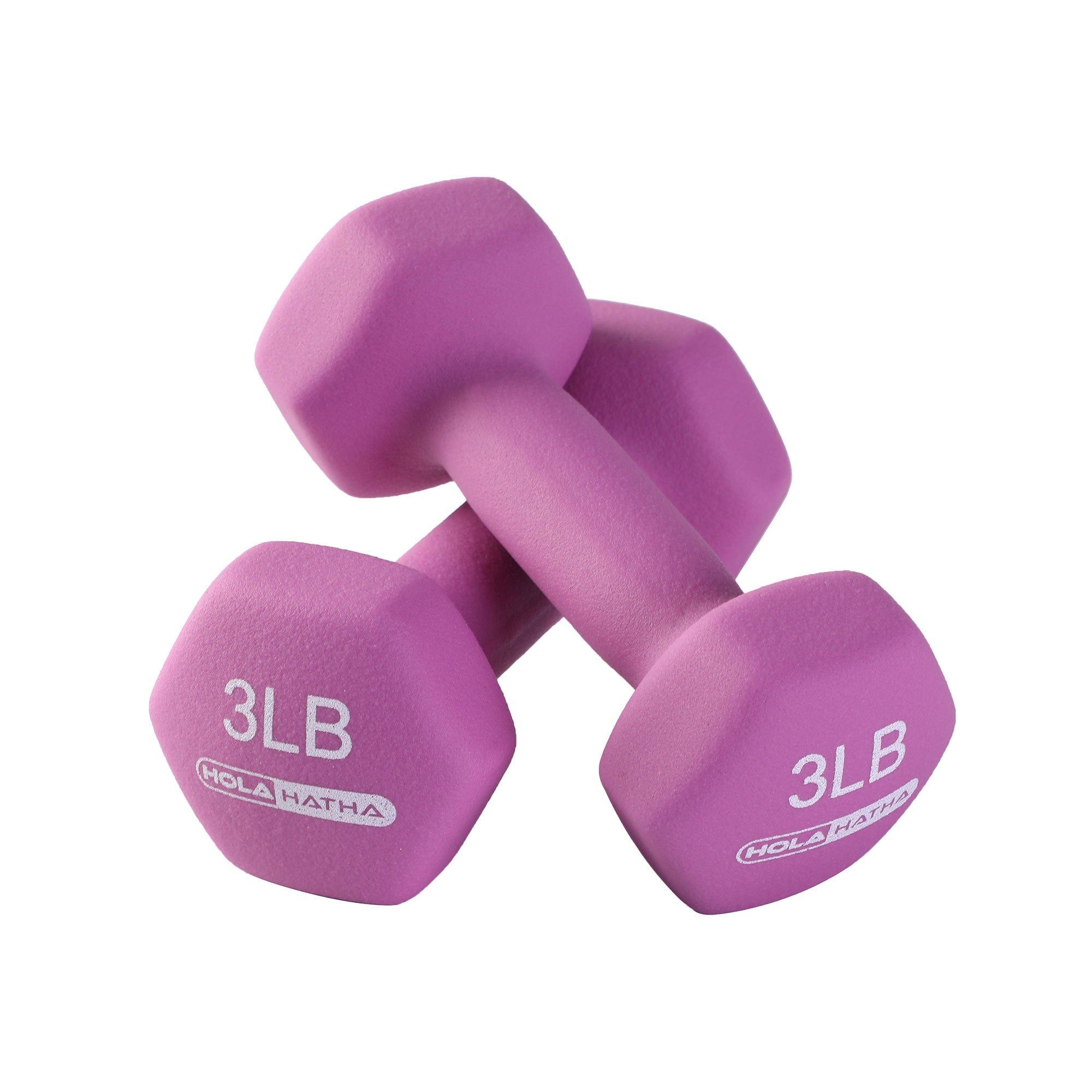 HolaHatha 2, 3, 5, 8, and 10 Pound Neoprene Free Weight Set w/ Rack (Open Box) - VMInnovations