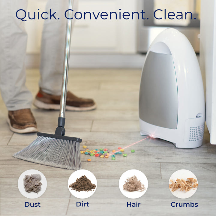 EyeVac Home 1,000-Watt Automatic Touchless Stationary Vacuum, White (Open Box)
