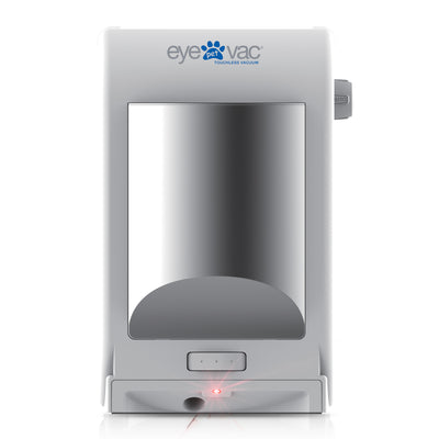 EyeVac Touchless Electric Vacuum Hard Floor Pet Debris Cleaner, White (Open Box)