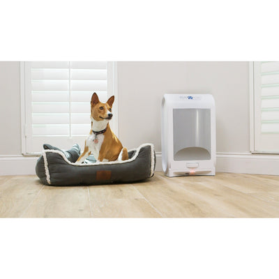 EyeVac Touchless Electric Vacuum Hard Floor Pet Debris Cleaner, White (Open Box)