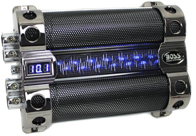 BOSS CAP18 18 FARAD Digital Car Audio Capacitor Cap Digital Light Show (4 Pack)