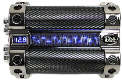 BOSS CAP18 18 FARAD Digital Car Audio Capacitor Cap Digital Light Show (4 Pack)