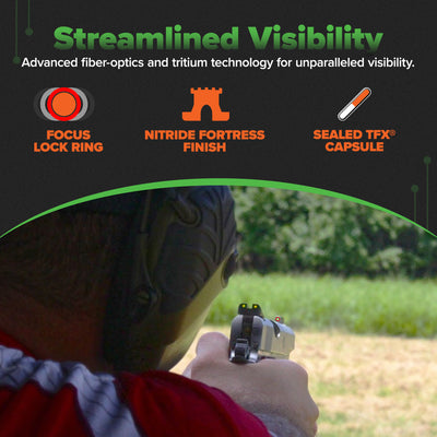 TruGlo TFK Pro Fiber Optic Tritium Handgun Sight Accessories for Kimber Models - VMInnovations