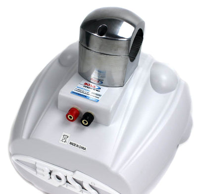 New Boss MRWT69W 6x9" 550W 4-Way Marine Wake Tower Boat Waterproof Speaker White