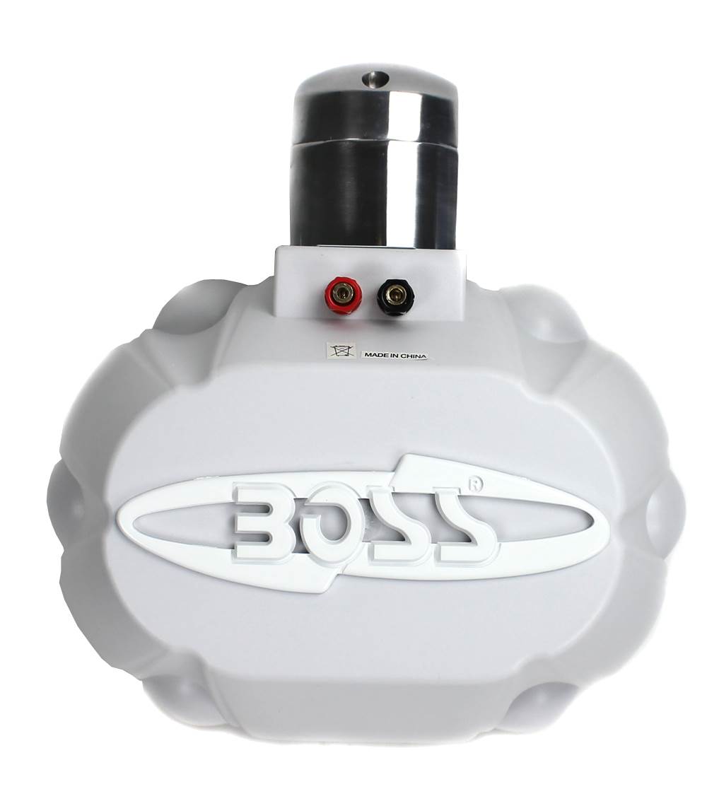 New Boss MRWT69W 6x9" 550W 4-Way Marine Wake Tower Boat Waterproof Speaker White