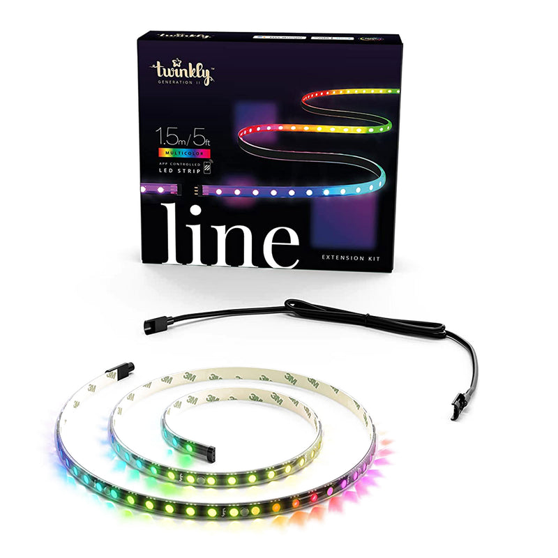 Twinkly Line 5 Ft Adhesive Magnetic Multi LED Light Strip Extension Kit (Used)
