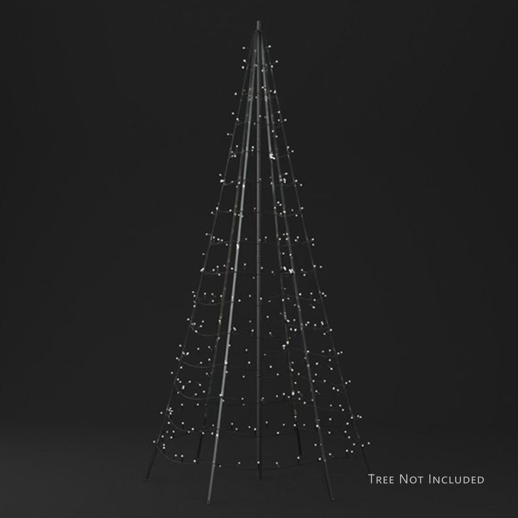 Twinkly 19.7' Aluminum Interlocking Pole for Twinkly 1,000 LED Light Tree, Black