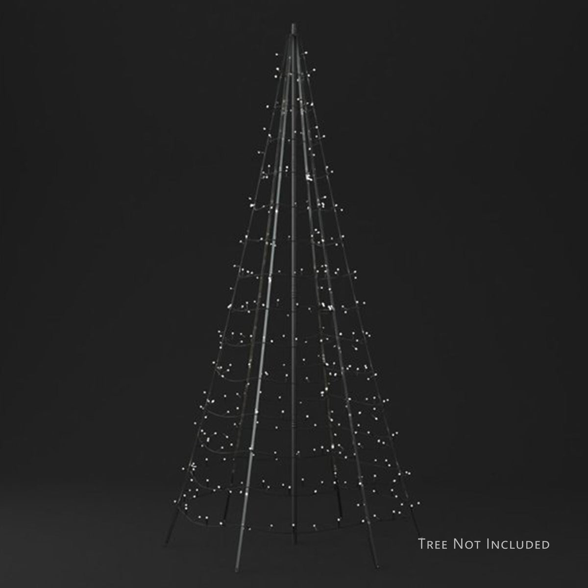 Twinkly 19.7' Aluminum Interlocking Pole Set for Twinkly 19.7' Light Tree, Grey