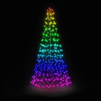 Light Tree App-control Flag-pole Christmas Tree 9.8-Ft w/Pole (Open Box) - VMInnovations