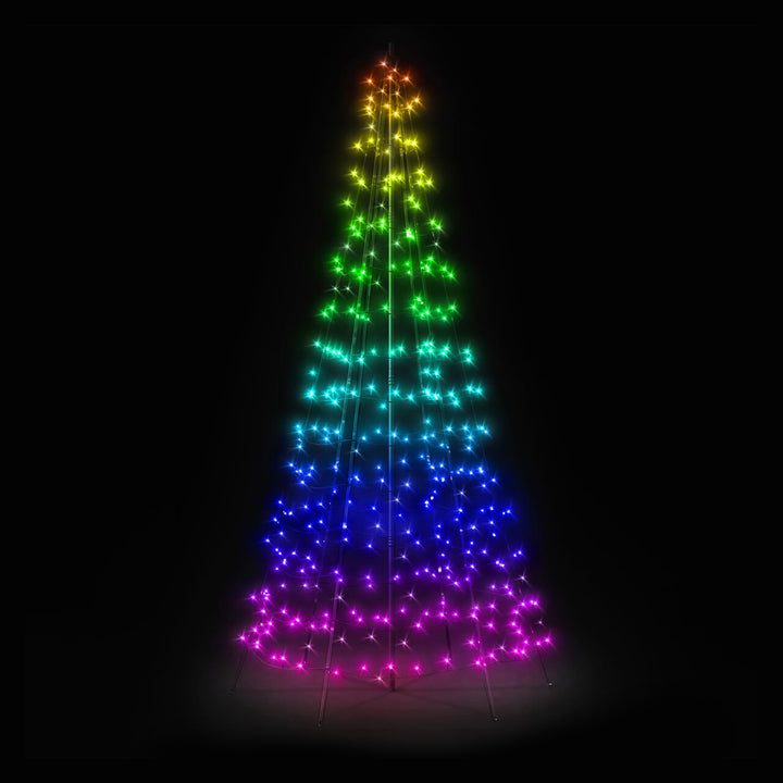 Light Tree App-control Flag-pole Christmas Tree 9.8-Ft w/Pole (Open Box)